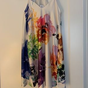 Nicole Miller Spaghetti V-Neck Dress w/ Pockets